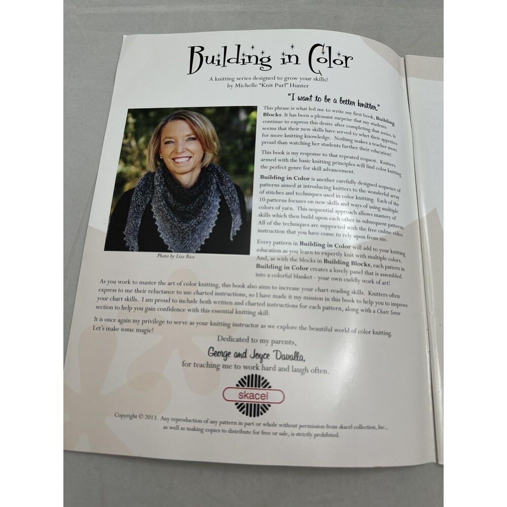 Building In Color Knitting Book Michelle Hunter Pattern Building Blocks Sequel - Picture 3 of 9
